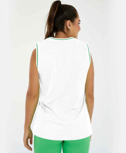 Carica l&#39;immagine nel visualizzatore di Gallery, Model Back: Alto Giro Fitness Haut Regata Nylon Dry Alongada Branco
