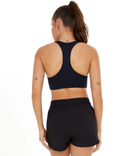 Carica l&#39;immagine nel visualizzatore di Gallery, Model Back: Alto Giro Fitness Haut Top Hyper Costas Nadador Preto
