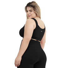 Carica l&#39;immagine nel visualizzatore di Gallery, Model Back: Alto Giro Fitness Haut Top Supplex Alcas Plus Preto
