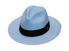 Carica l&#39;immagine nel visualizzatore di Gallery, Model Front: De Punta En Blanco Chapeau Panama Classic Sky
