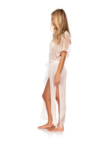 Carica l&#39;immagine nel visualizzatore di Gallery, Fringe Long Caftan Off White
