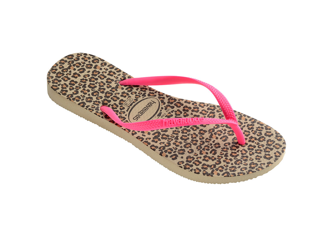Product Front: Havaianas Tongs Havaianas Slim Animals Sandgrey/Pink