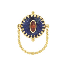 Carica l&#39;immagine nel visualizzatore di Gallery, Model Front: Hipanema Bague Miamor Blue Hipanema
