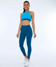 Carica l&#39;immagine nel visualizzatore di Gallery, Legging Supplex Com Laser No Cos Verde Deep
