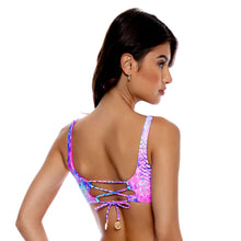 Carica l&#39;immagine nel visualizzatore di Gallery, Image 05: Luli Fama Haut Top Strappy Blue Pink
