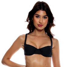Carica l&#39;immagine nel visualizzatore di Gallery, Gallery: Luli Fama Haut Top Wide Strap Black
