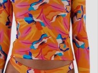 Carica e avvia il video nel visualizzatore di galleria, Video: Rio De Sol Haut Top Orange-Bloom Rash-Guard
