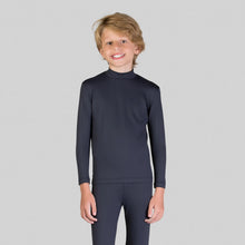 Carica l&#39;immagine nel visualizzatore di Gallery, Rash Guard Kids High-Neck Black UPF50+
