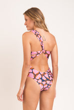 Carica l&#39;immagine nel visualizzatore di Gallery, Model Back: Rio De Sol Une Pièce Amore-Pink Santorini
