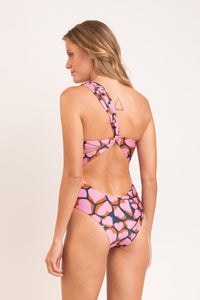 Model Back: Rio De Sol Une Pièce Amore-Pink Santorini