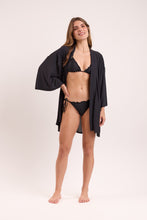 Carica l&#39;immagine nel visualizzatore di Gallery, Image 10: Rio De Sol Robe De Plage Black Kimono
