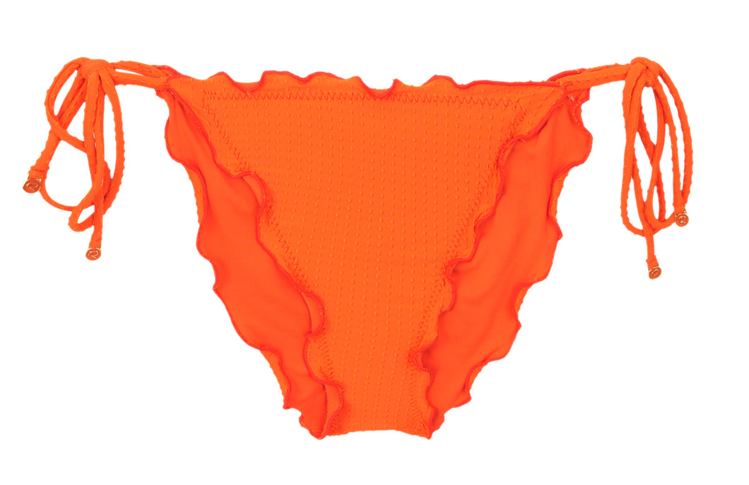 Product Front: Rio De Sol Bas Bottom Dots-Orange Frufru-Comfy