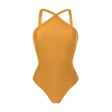 Carica l&#39;immagine nel visualizzatore di Gallery, Product Front: Rio De Sol Une Pièce Damasco High-Neck
