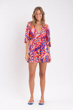 Carica l&#39;immagine nel visualizzatore di Gallery, Model Front: Rio De Sol Vêtement De Plage Funny Mini Dress
