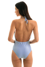 Carica l&#39;immagine nel visualizzatore di Gallery, Model Back: Rio De Sol Une Pièce Garoa Transpassado
