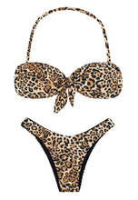 Carica l&#39;immagine nel visualizzatore di Gallery, Product Front: Rio De Sol Ensemble Leopardo Bandeau
