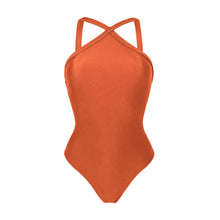 Carica l&#39;immagine nel visualizzatore di Gallery, Product Front: Rio De Sol Une Pièce Paprica High-Neck
