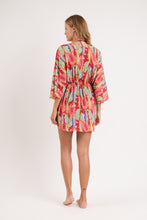 Carica l&#39;immagine nel visualizzatore di Gallery, Model Back: Rio De Sol Robe De Plage Sea-Bloom Kaftan Bel
