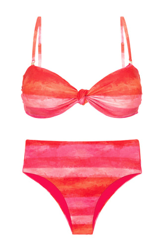 Product Front: Rio De Sol Ensemble Set Cher Bandeau-Joy Hotpants