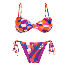 Carica l&#39;immagine nel visualizzatore di Gallery, Product Front: Rio De Sol Ensemble Set Funny Bandeau-Joy Lacinho
