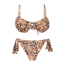 Carica l&#39;immagine nel visualizzatore di Gallery, Product Front: Rio De Sol Ensemble Set Leopard Balconet-Tie Italy
