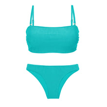 Carica l&#39;immagine nel visualizzatore di Gallery, Product Front: Rio De Sol Ensemble Set Malibu-Atol Bandeau-Reto Essential
