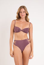 Carica l'immagine nel visualizzatore di Gallery, Image 05: Rio De Sol Ensemble Set Malibu-Ebano Bandeau-Iris Highwaist-Spin-Iris
