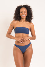 Carica l&#39;immagine nel visualizzatore di Gallery, Image 03: Rio De Sol Ensemble Set Navy Bandeau-Reto Nice-Fio
