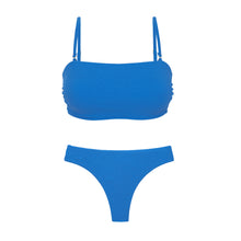 Carica l&#39;immagine nel visualizzatore di Gallery, Product Front: Rio De Sol Ensemble Set Sand-Nautico Bandeau-Reto Nice-Fio
