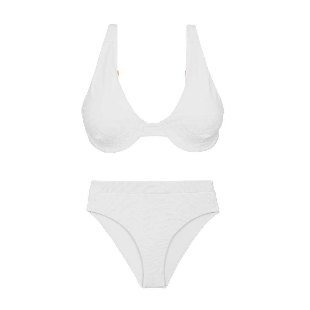 Product Front: Rio De Sol Ensemble Set Sand-White Chantal Kora