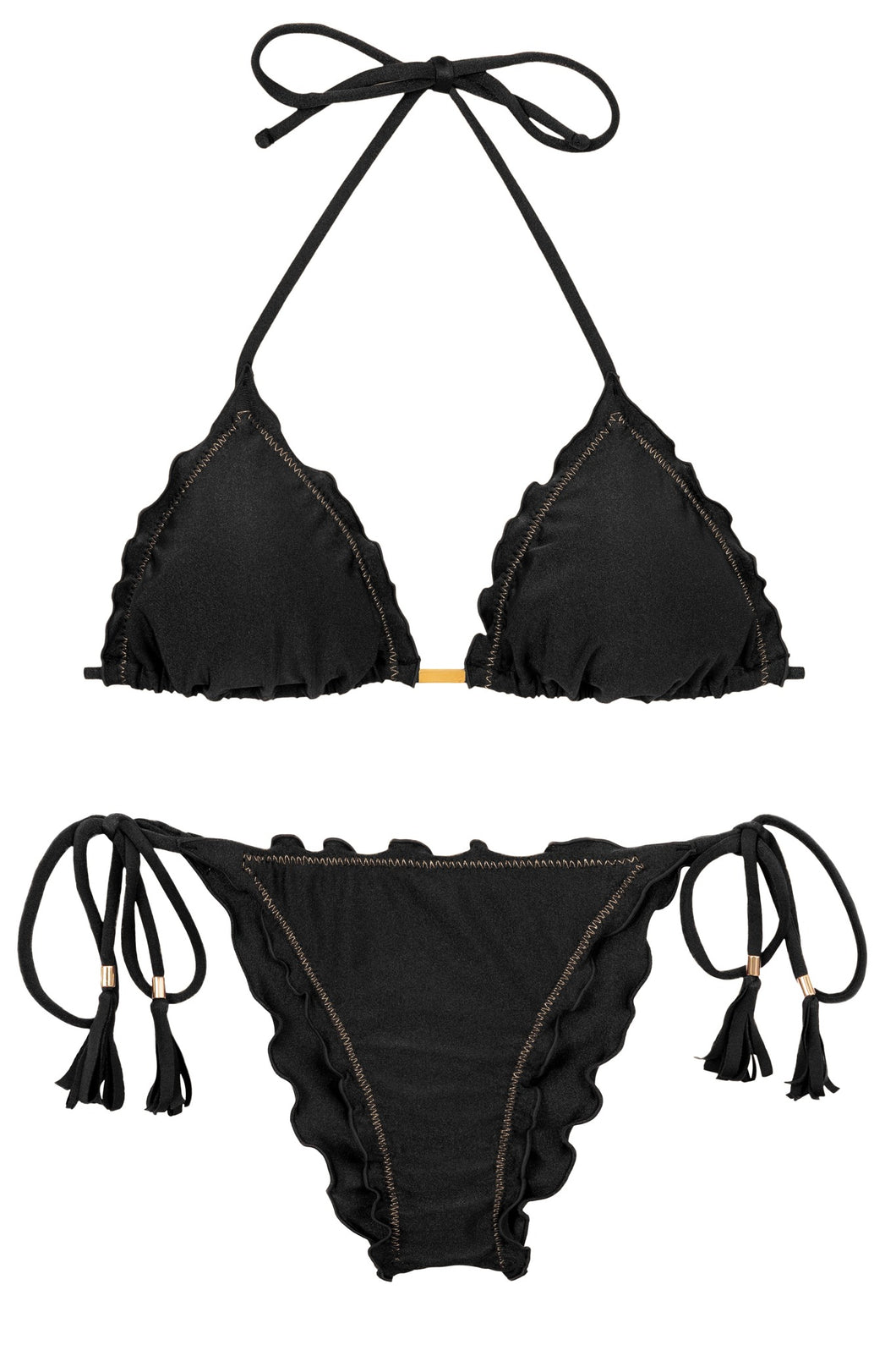 Product Front: Rio De Sol Ensemble Set Shimmer-Black Frufru