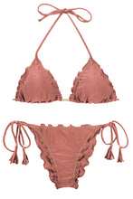 Carica l&#39;immagine nel visualizzatore di Gallery, Product Front: Rio De Sol Ensemble Set Shimmer-Copper Frufru
