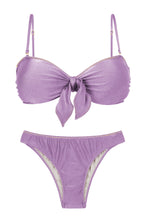 Carica l&#39;immagine nel visualizzatore di Gallery, Product Front: Rio De Sol Ensemble Set Shimmer-Harmonia Bandeau-Knot Essential
