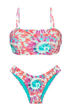 Carica l&#39;immagine nel visualizzatore di Gallery, Product Front: Rio De Sol Ensemble Set Splash Bandeau-Reto Highleg
