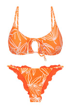Carica l&#39;immagine nel visualizzatore di Gallery, Product Front: Rio De Sol Ensemble Set Trail-Orange Tank-Tie Ipanema
