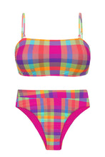 Carica l&#39;immagine nel visualizzatore di Gallery, Product Front: Rio De Sol Ensemble Set Tulip-Garden Bandeau-Reto Hotpant-Cos
