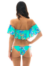 Carica l&#39;immagine nel visualizzatore di Gallery, Model Back: Rio De Sol Haut Top Acqua Flora Babado
