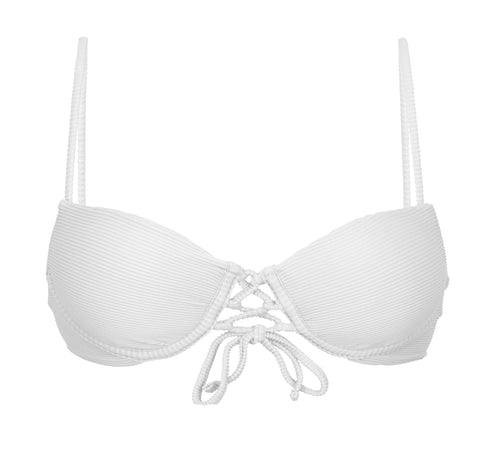 Product Front: Rio De Sol Haut Top Cotele-Branco Balconet-Pushup
