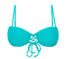 Carica l&#39;immagine nel visualizzatore di Gallery, Product Front: Rio De Sol Haut Top Cotele-Jade Balconet-Pushup
