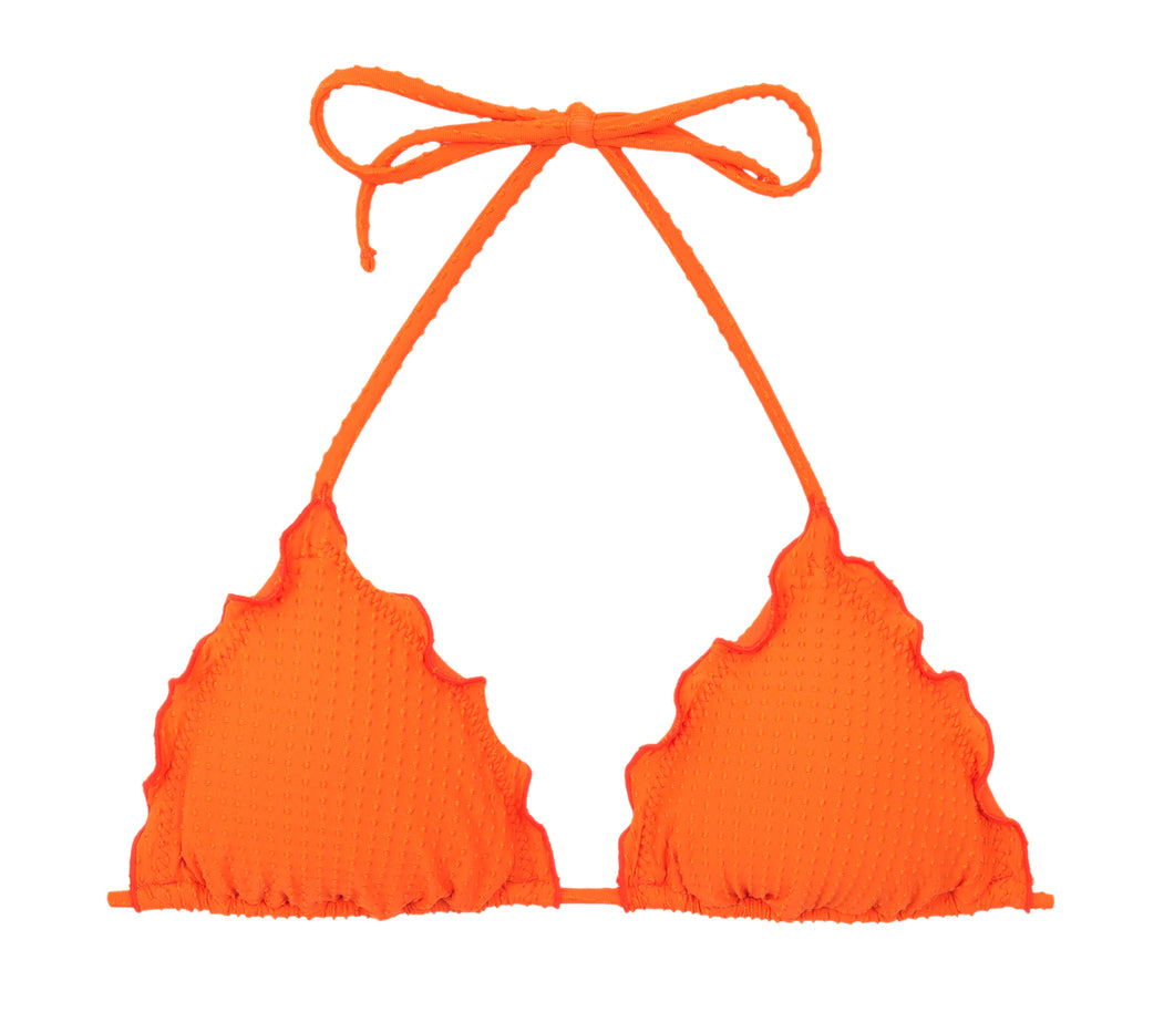 Product Front: Rio De Sol Haut Top Dots-Orange Frufru