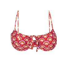 Carica l&#39;immagine nel visualizzatore di Gallery, Product Front: Rio De Sol Haut Top Floral-Scales Balconet-Tie
