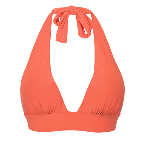Product Front: Rio De Sol Haut Top Light-Peach Halter-Cos