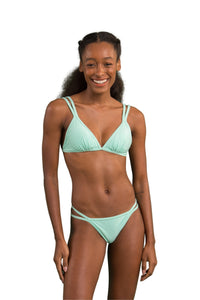 Model Front: Rio De Sol Haut Top Malibu-Menta Tri-Duo