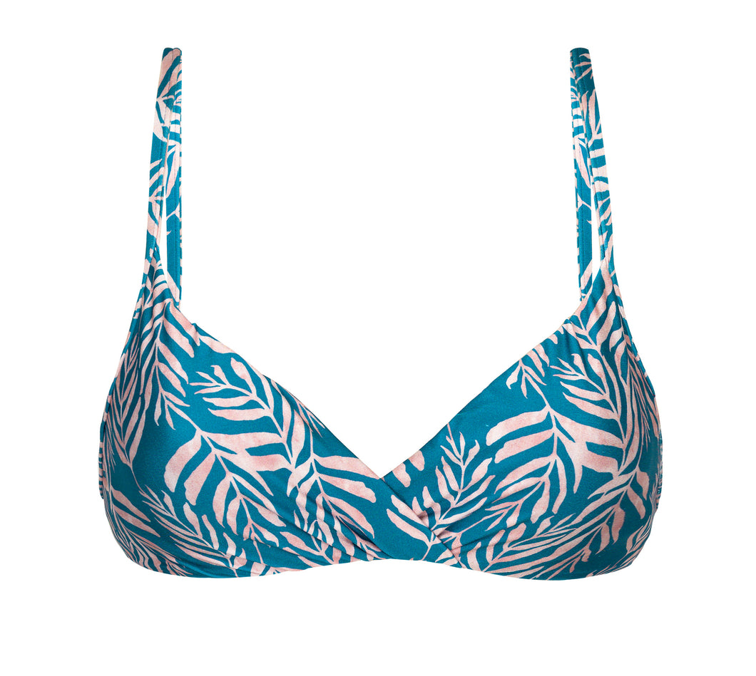 Product Front: Rio De Sol Haut Top Palms-Blue Balconet-Inv
