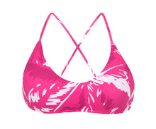 Carica l&#39;immagine nel visualizzatore di Gallery, Product Front: Rio De Sol Haut Top Pink-Palms Bralette
