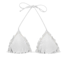 Carica l&#39;immagine nel visualizzatore di Gallery, Product Front: Rio De Sol Haut Top Shimmer-White Frufru
