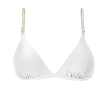 Carica l&#39;immagine nel visualizzatore di Gallery, Product Front: Rio De Sol Haut Top Shimmer-White Tri-Fixo
