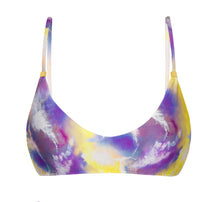 Carica l&#39;immagine nel visualizzatore di Gallery, Product Front: Rio De Sol Haut Top Tiedye-Purple Bralette
