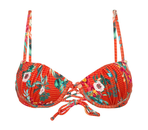 Product Front: Rio De Sol Haut Top Wildflowers Balconet-Pushup
