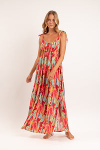 Sea-Bloom Long Dress Chiara
